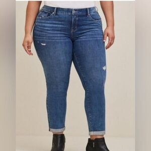 Torrid Boyfriend Straight Vintage Stretch Mid-Rise Jean 14R